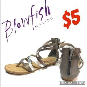 $5 ADD ON ITEM/Blowfish kids size 3 Silver sandals